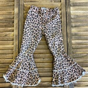 Ranch Dress’n Stylish Leopard Print Flared Kids Jeans Kids Discontinued Style 5T